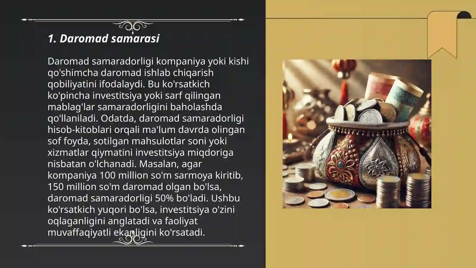 Daromad samarasi va almashtirish samarasi 3
