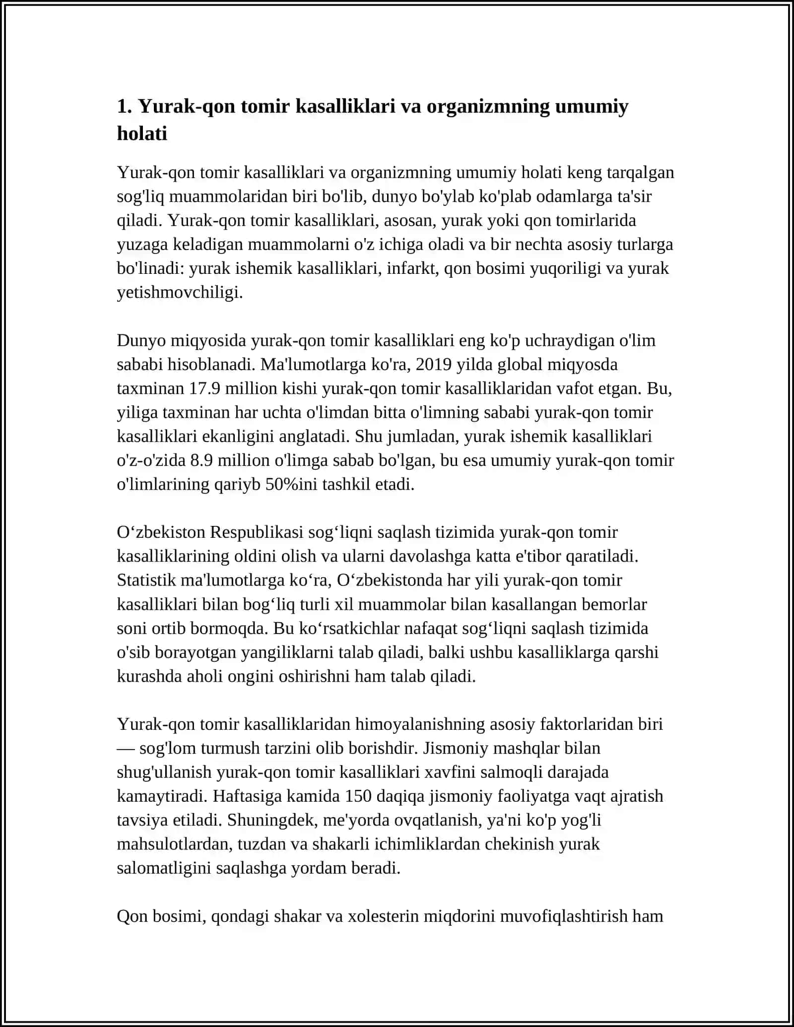 ONGNING TURLI KASALLIKLARDA BUZILISHI 3