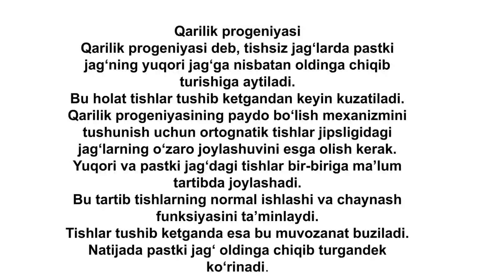 Qarilik progeniyasi 3