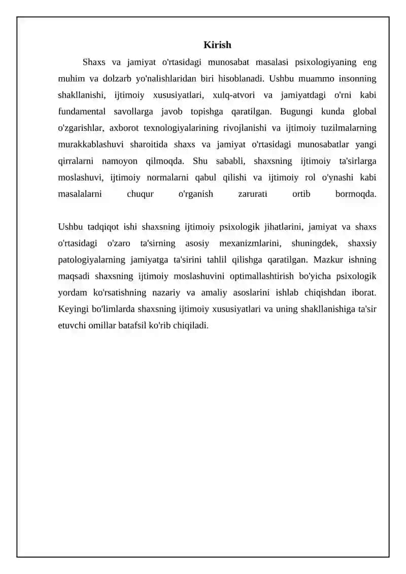 Psixologiyada shaxs va jamiyat muomosi 3