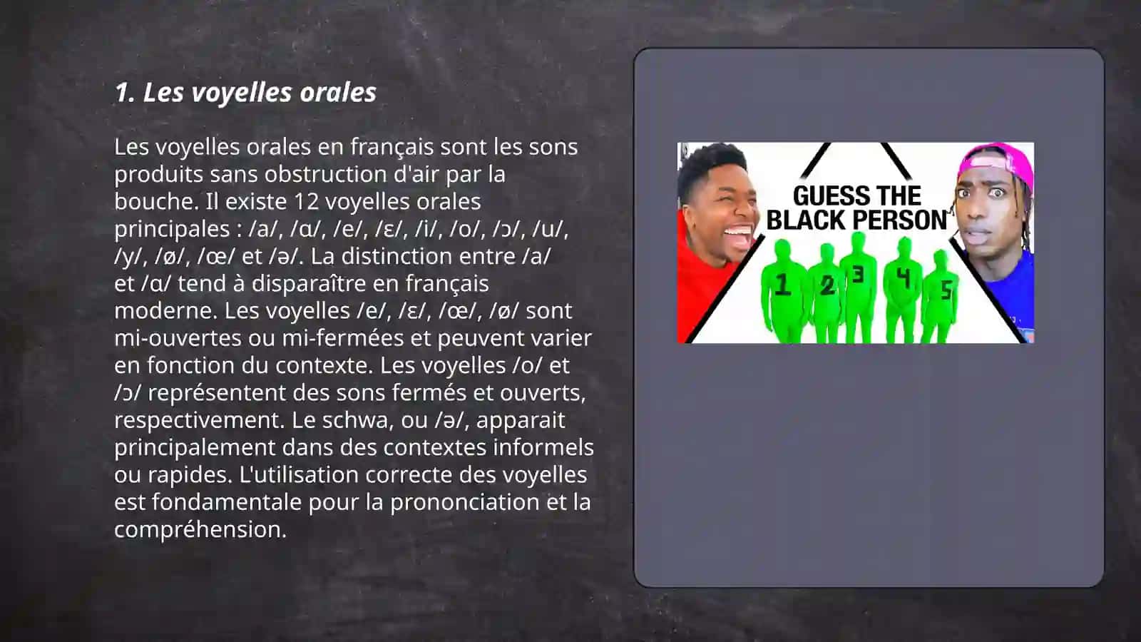 Les voyelles dans les langue étudié 3