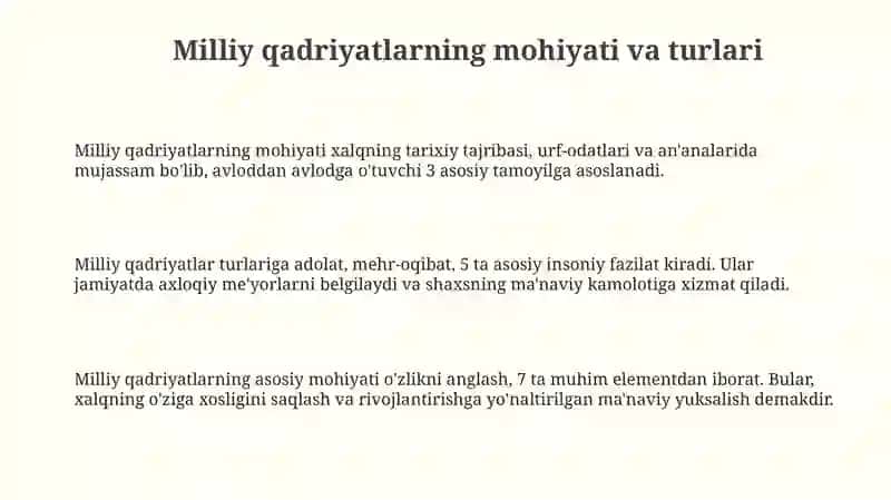 Milliy qadriyatlarningo‘rni ta'lim jarayonida 3