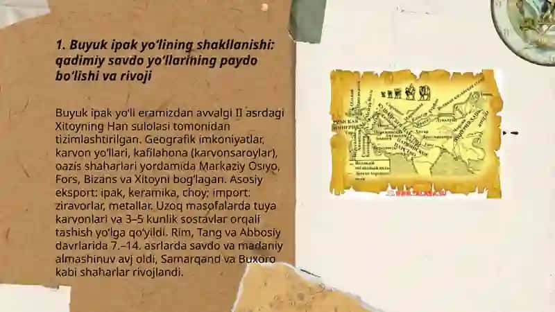 Buyuk ipak yoʻlining shakllanish tarixi 3