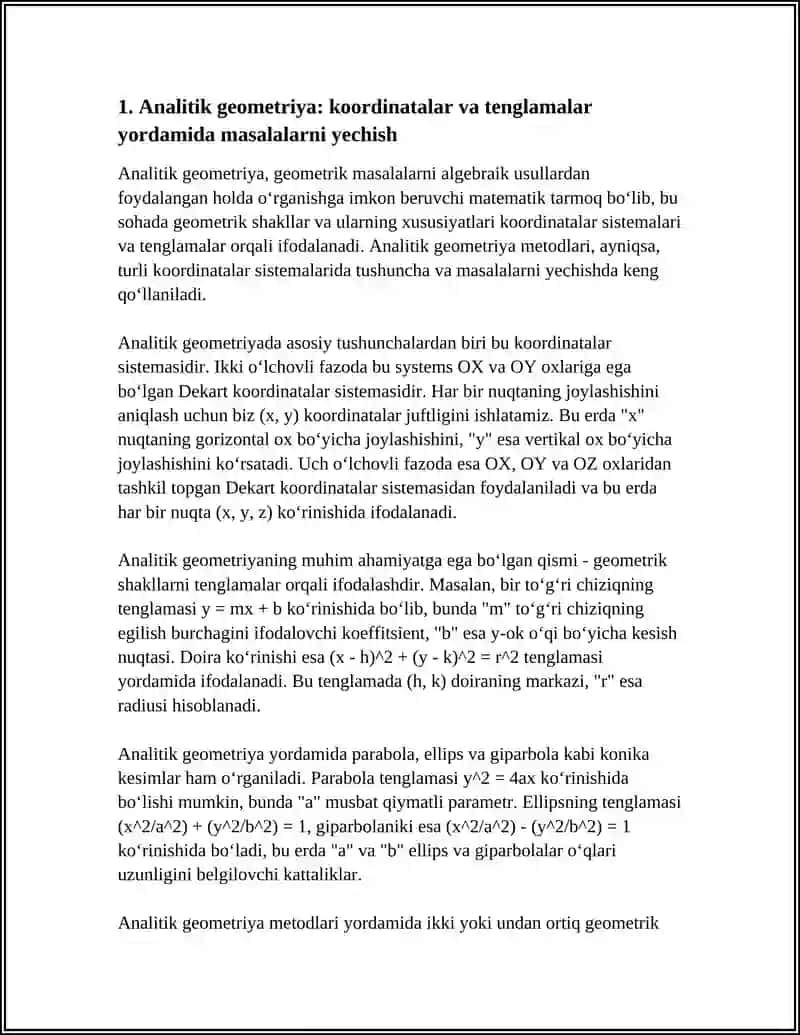 GEOMETRIK MASALALARNI YECHISH METODLARI 3