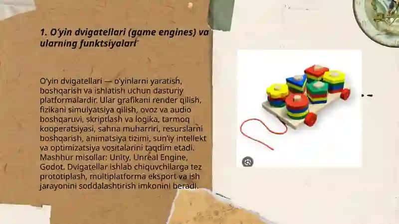 Oʻyin dvigatellari (Game Engines) 3