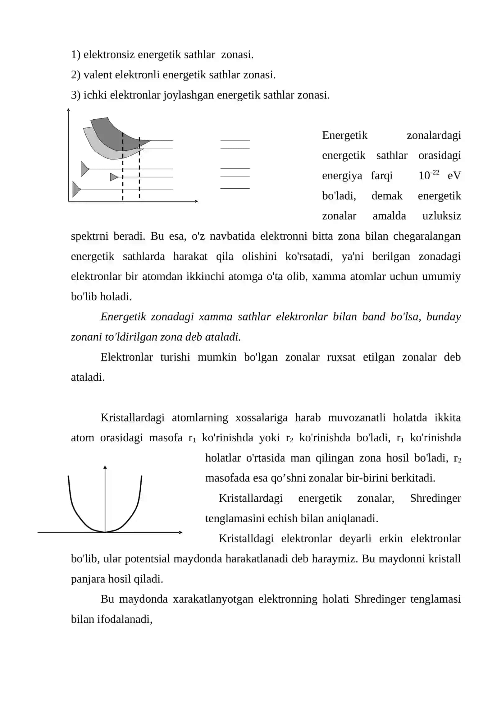 Qattiq jismlarning elektr o'tkazuvchanligi 3