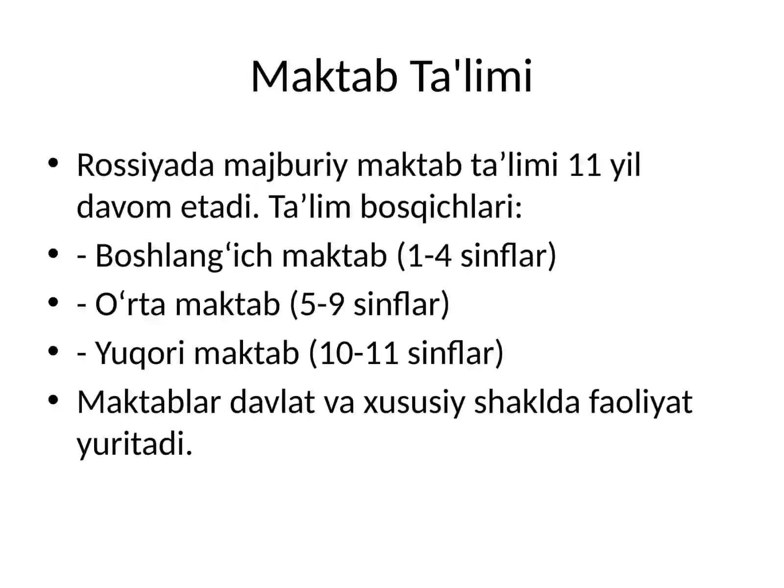 Rossiya Federatsiyasining Ta'lim Tizimi va Madaniyati 3