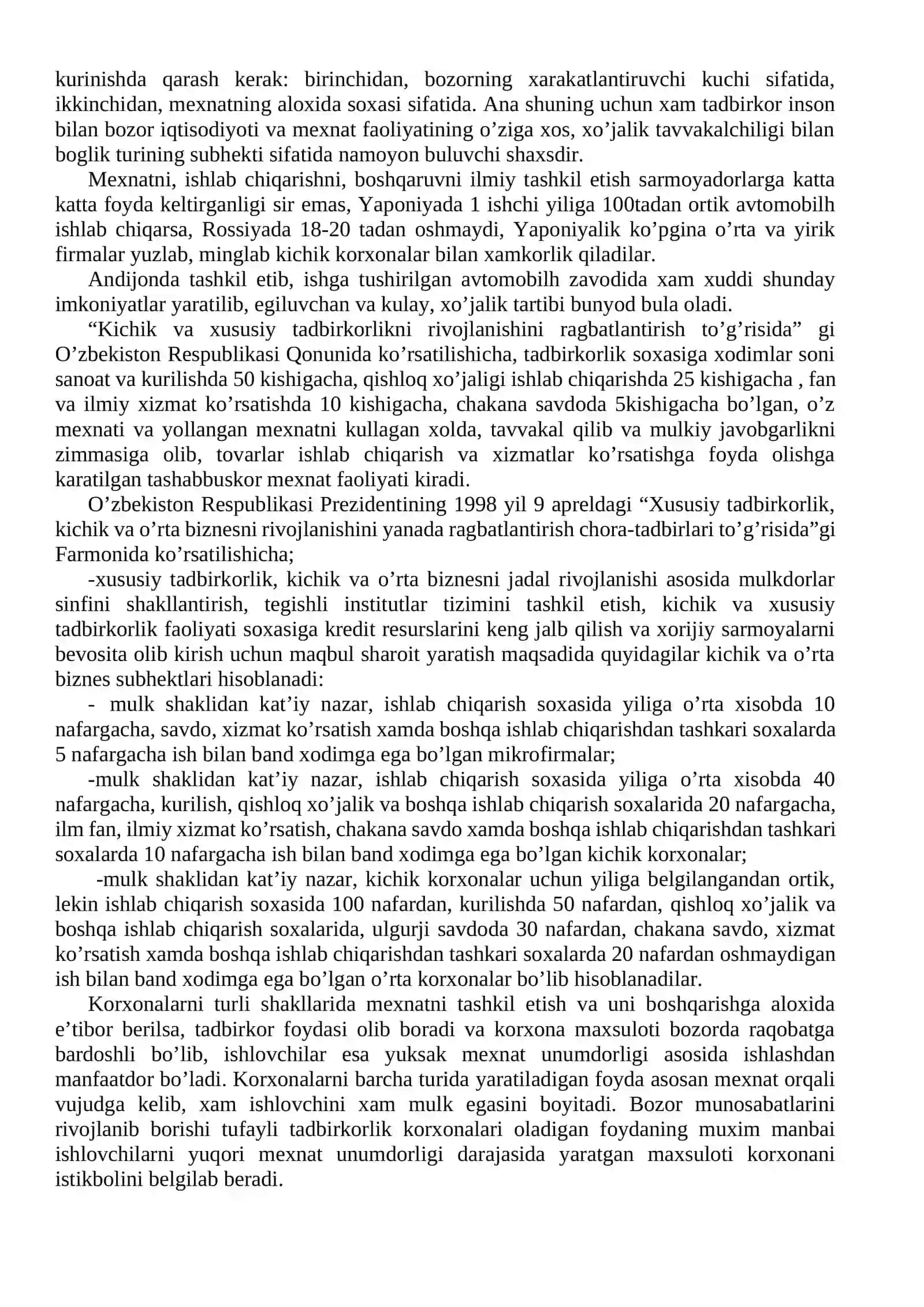 Tadbirkorlikni boshqarishni tashkil etish 3