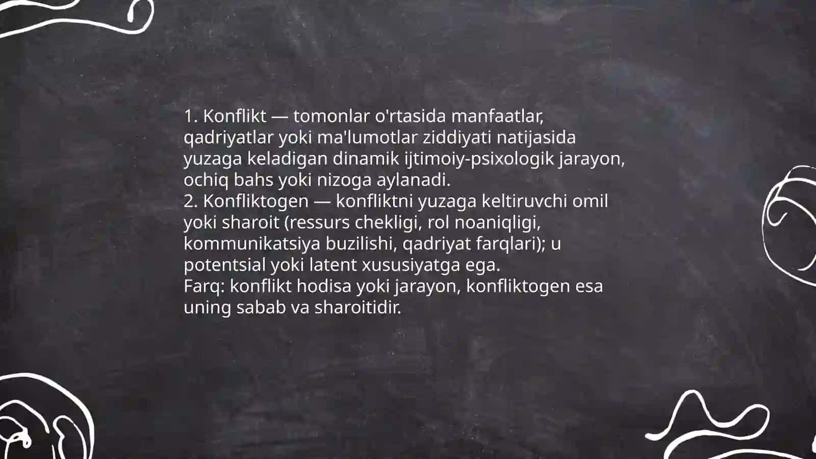 Konflikt inson hayotining ajralmas tarkibi sifatida: konflektogenlar 3
