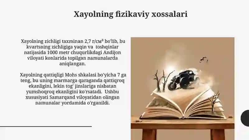 Xayolning fizikaviy xossalari 3