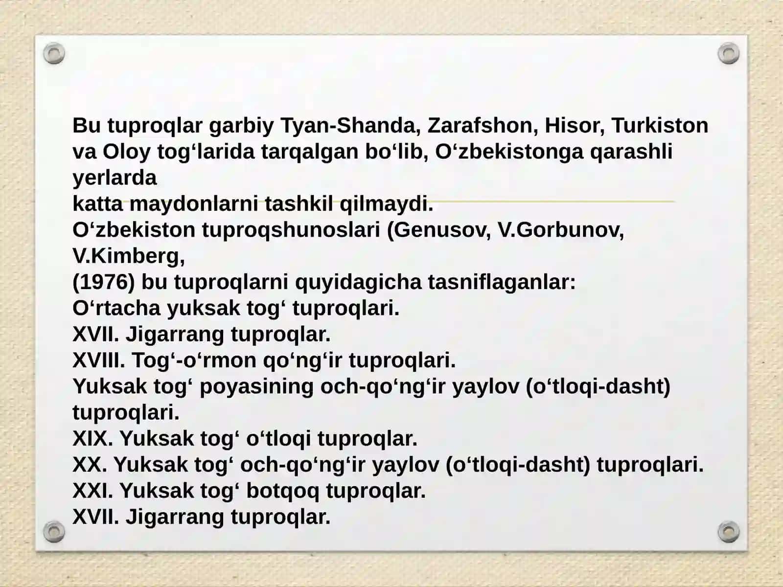 Tuproqlar tasnifi 3