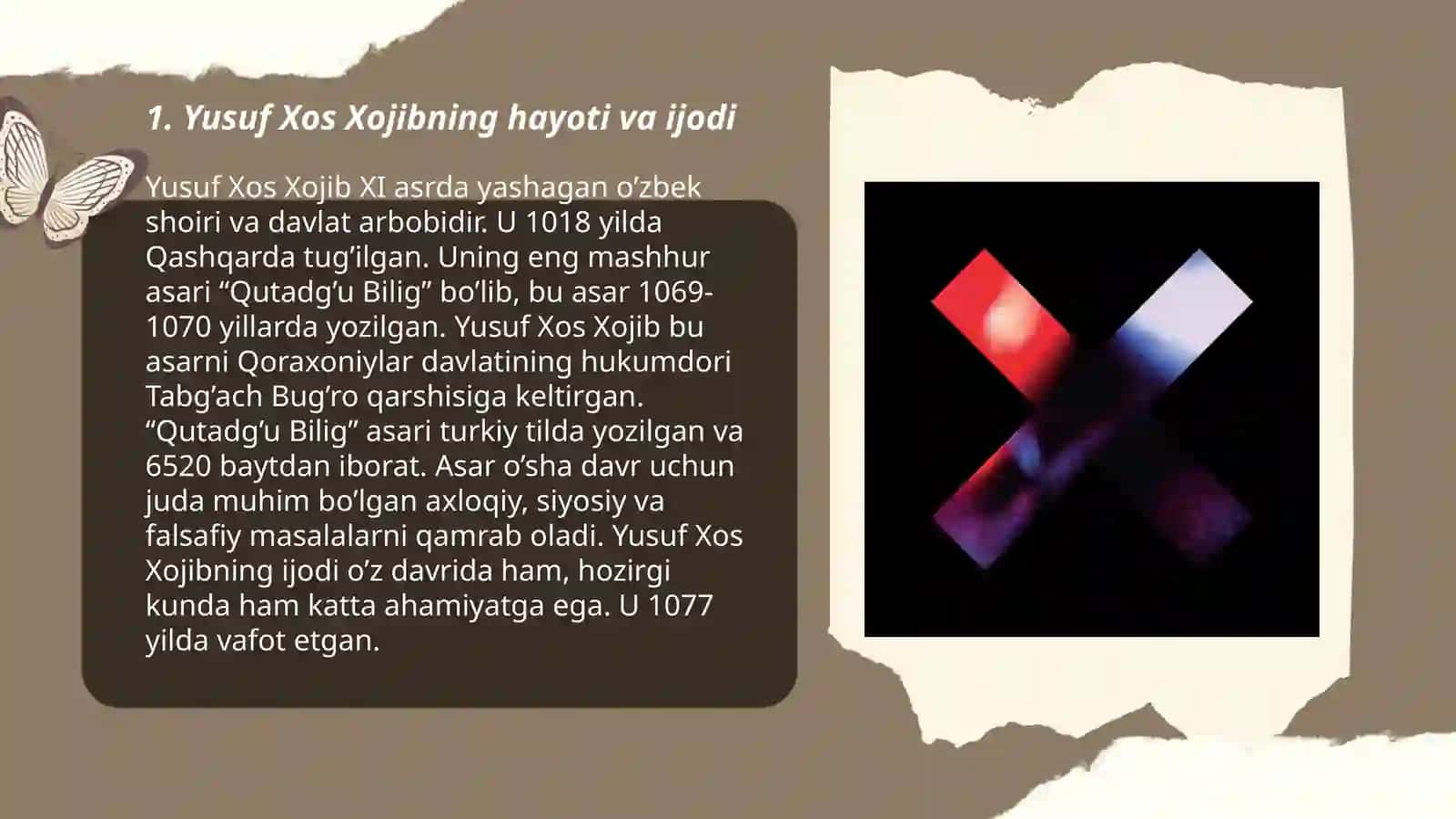 Yusuf xos Xojibning Qutaygʻu bilik asari 3