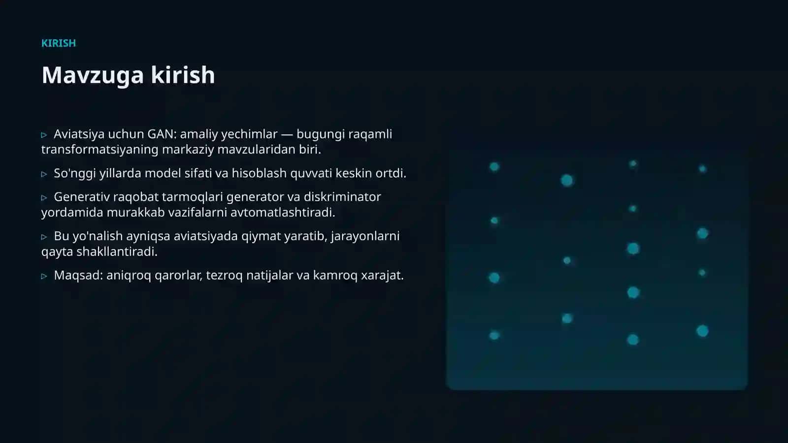 Aviatsiya uchun GAN: amaliy yechimlar 3