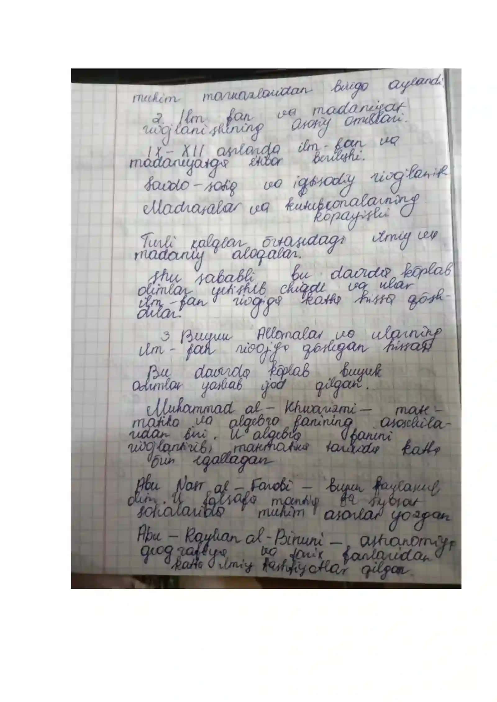 O`ZBEKISTONNING ENG YANGI TARIXI FANIDAN MUSTAQIL ISH 3