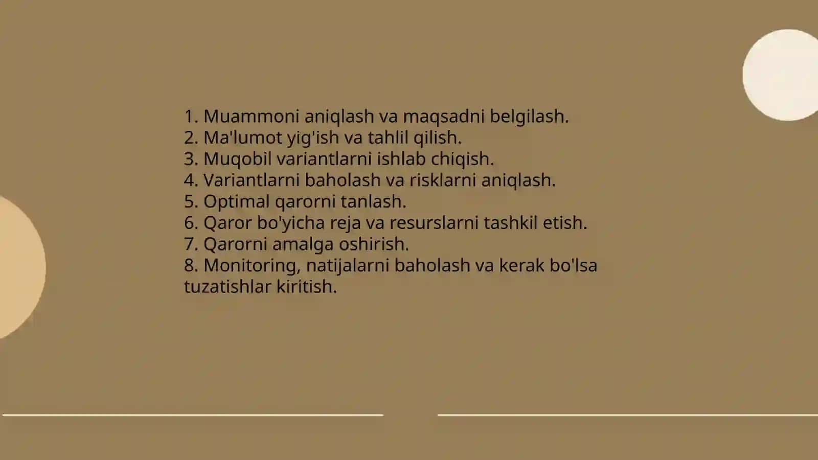 Menejmentda qaror qabul qilish jarayoni 3