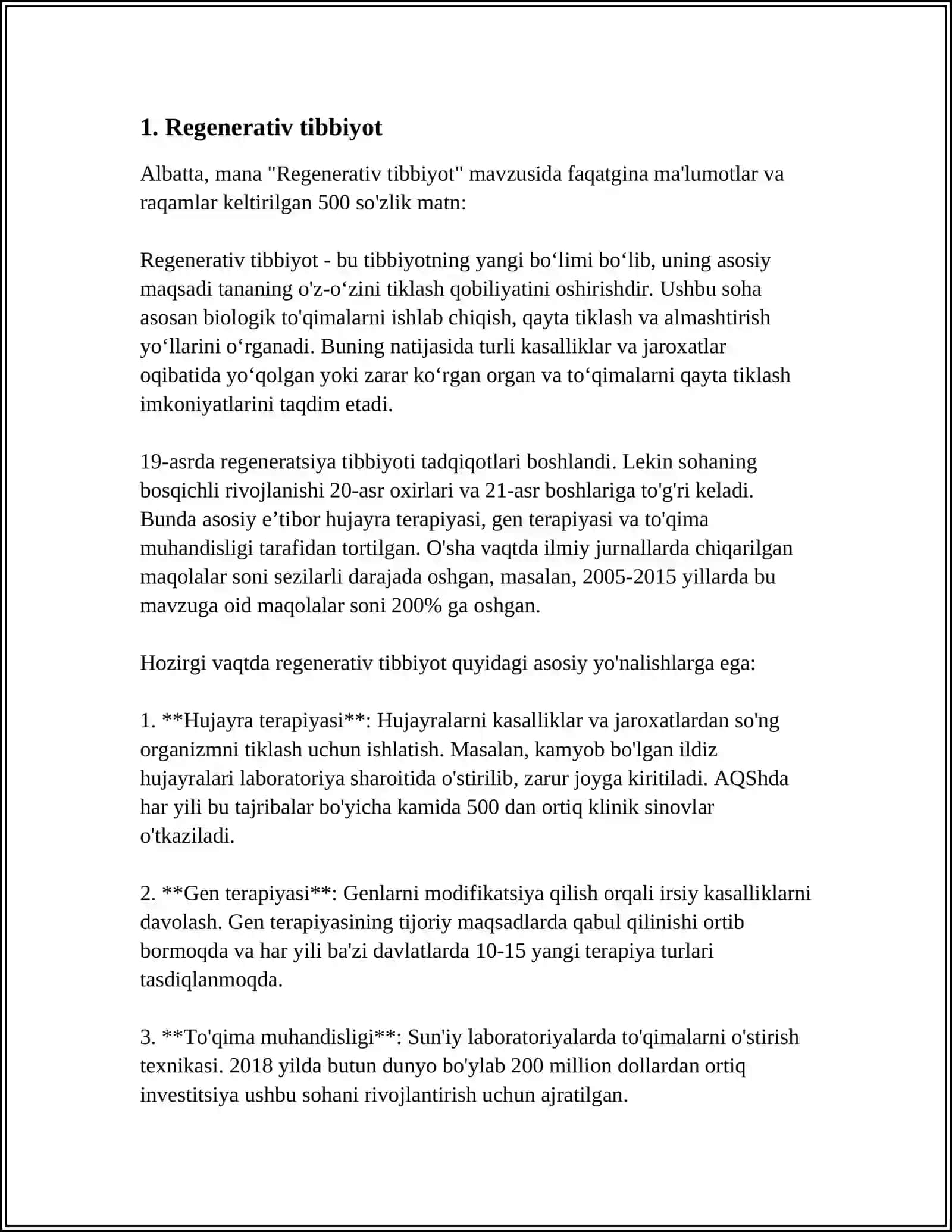 Regenerativ tibbiyot 3