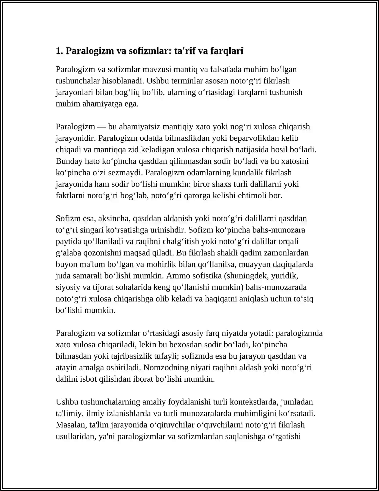 PARALOGIZM VA SOFIZMLAR 3