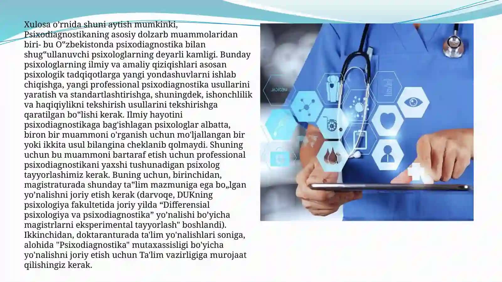 Tibbiyotda tibbiy psixodiagnostikaning ahamiyati 3