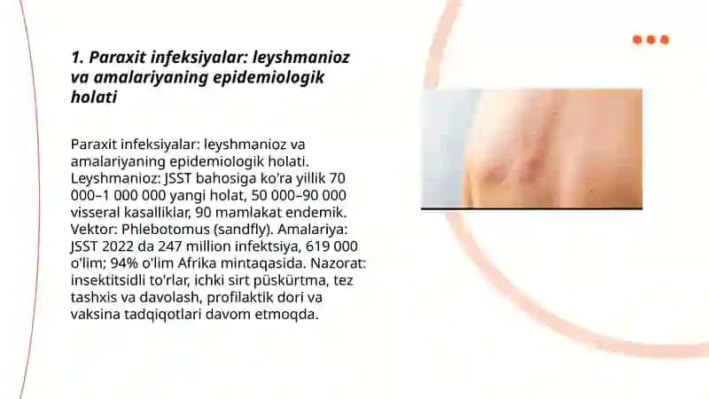 Paraxit infeksiyalar (leyshmanioz, amalariya) 3