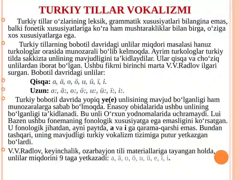 TURKIY TILLAR FONETIKASI VA LEKSIKASI 3