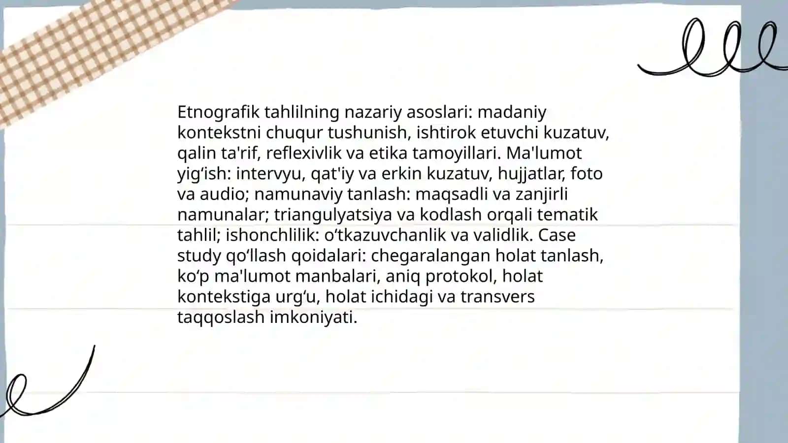 Etnografik tadqiqot rejasi 3