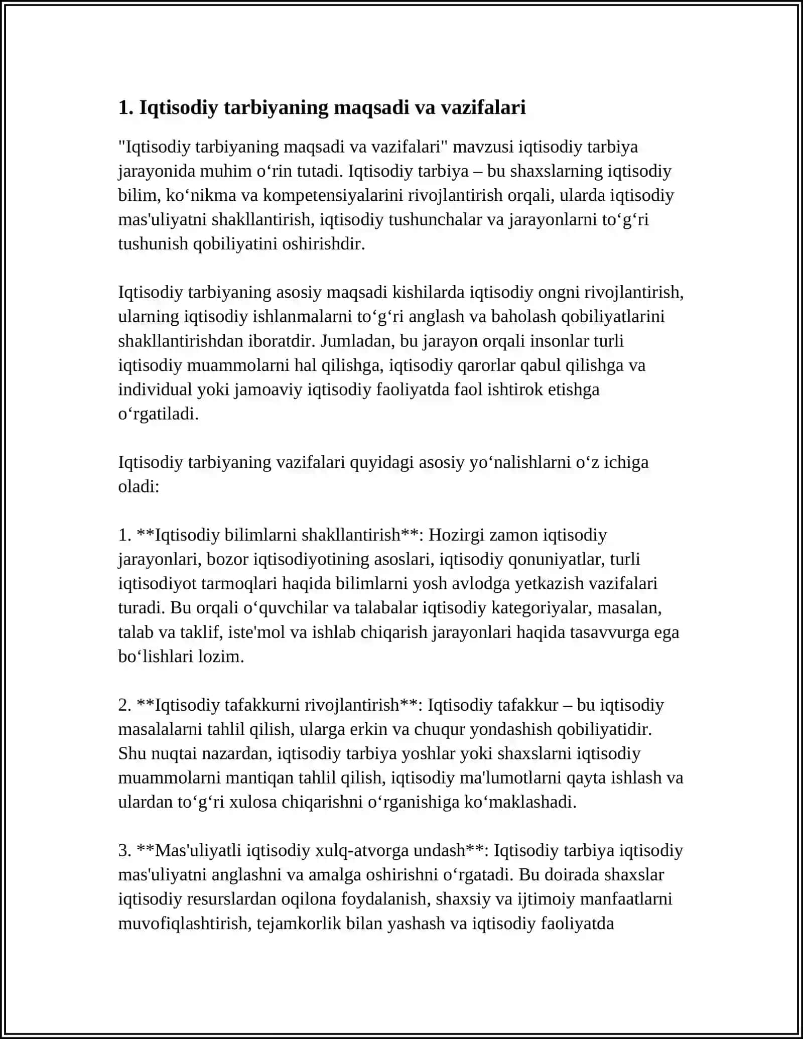 IQTISODIY TARBIYA 3