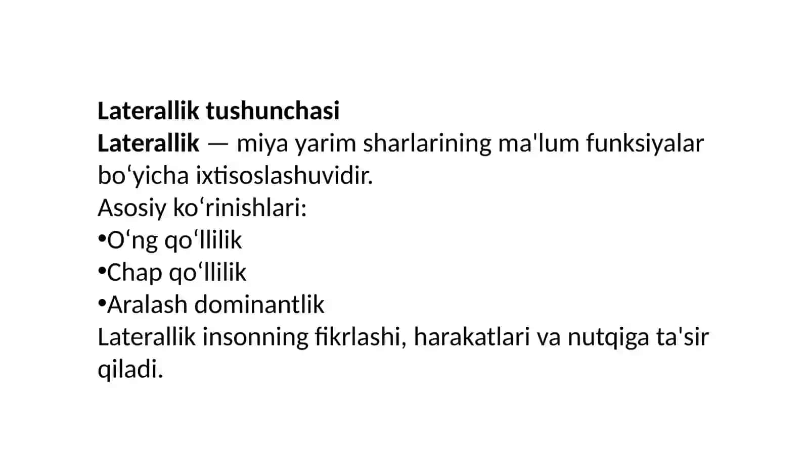 Laterallik va miyaning neyroplastikligi 3