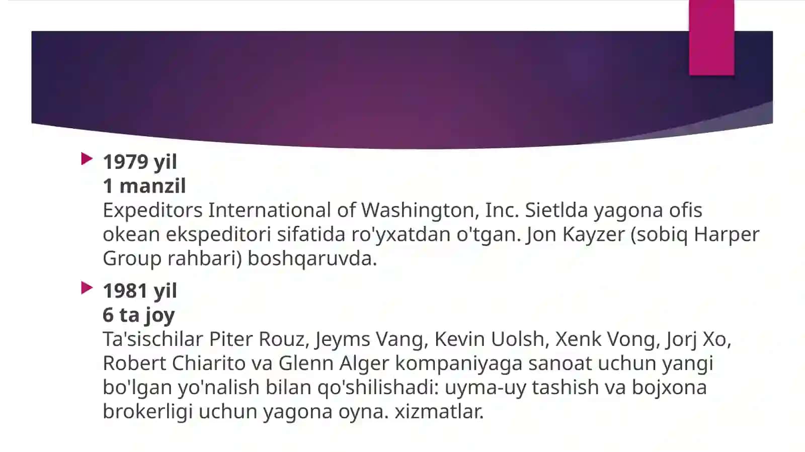 Expeditors global logistika kompaniyasi 3