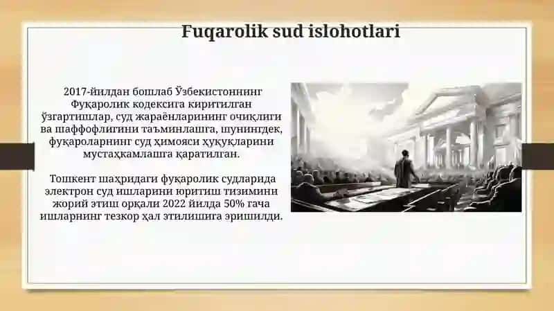 Fuqarolik sud islohotlari 3