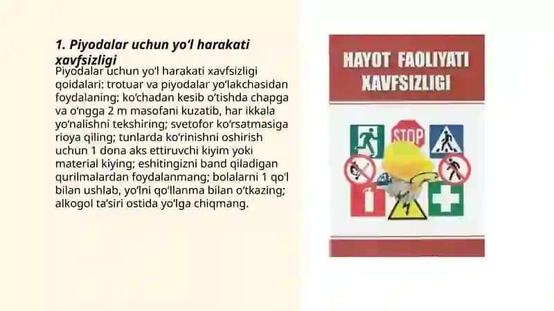 Inson shaxsi va harakat xavfsizligi 3