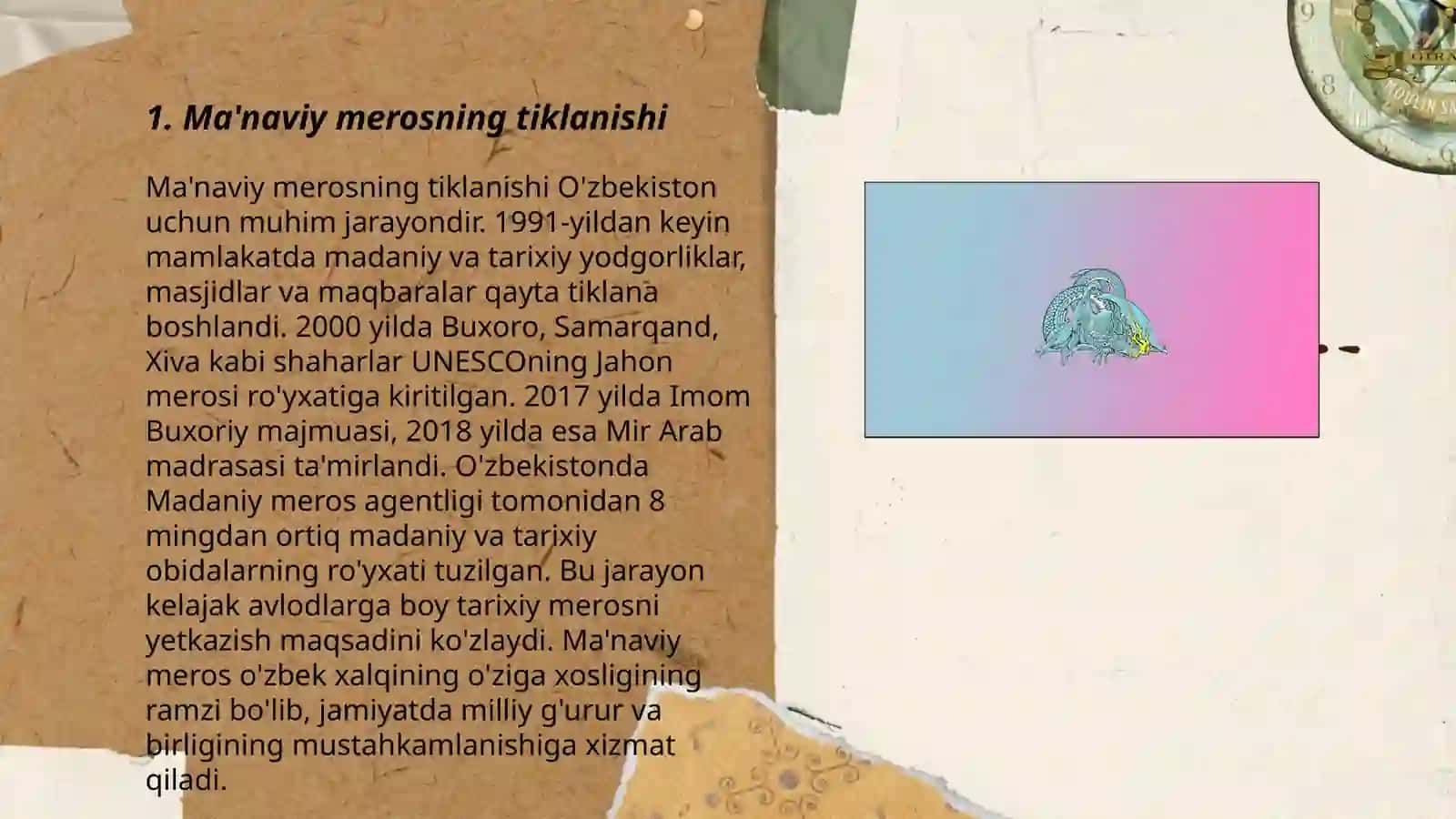Ma'naviy merosning tiklanishi 3