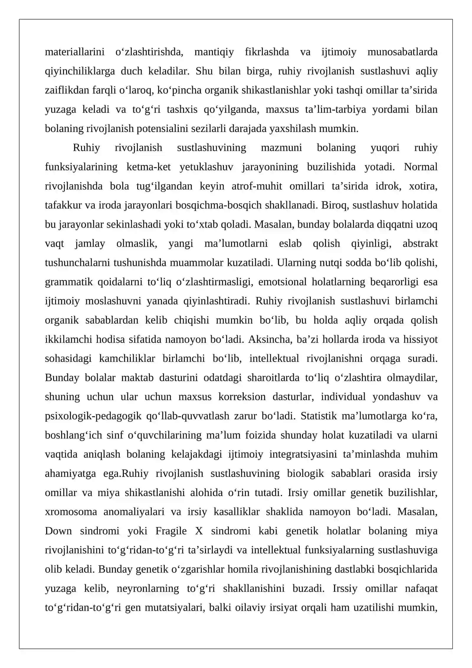 Ruhiy rivojlanishi sustlashgan bolalar 3
