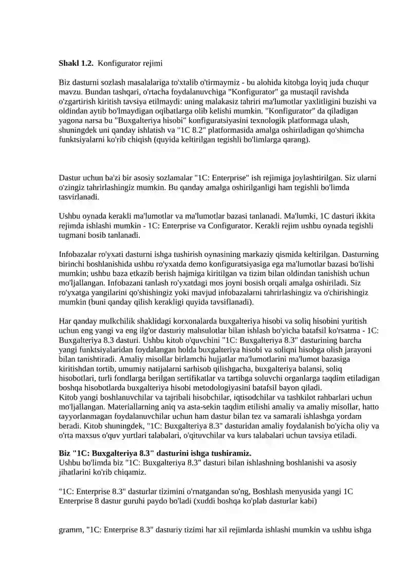 1C Buxgalteriya Dasturlash Tizimi 3