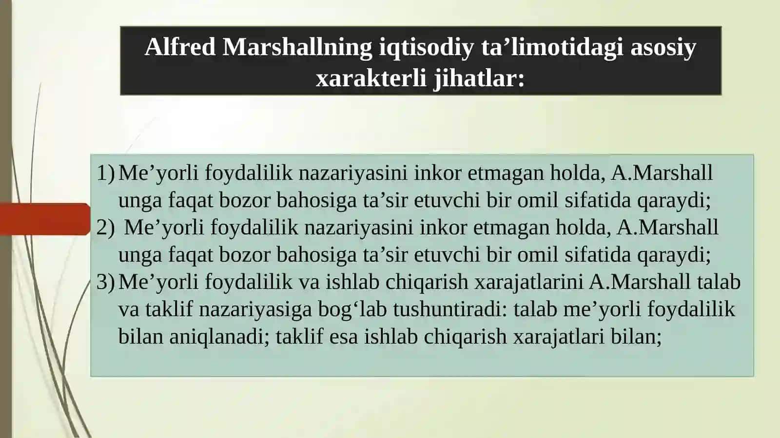 Neoklassik iqtisodiy qarashlar 3