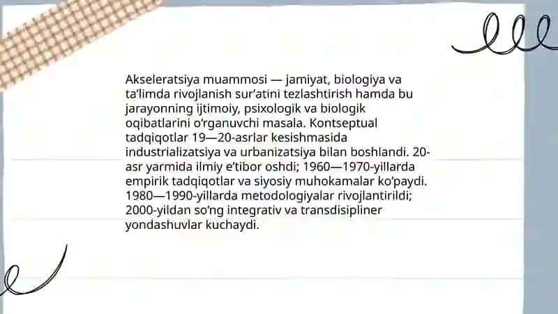 Akseleratsiya muammosi 3