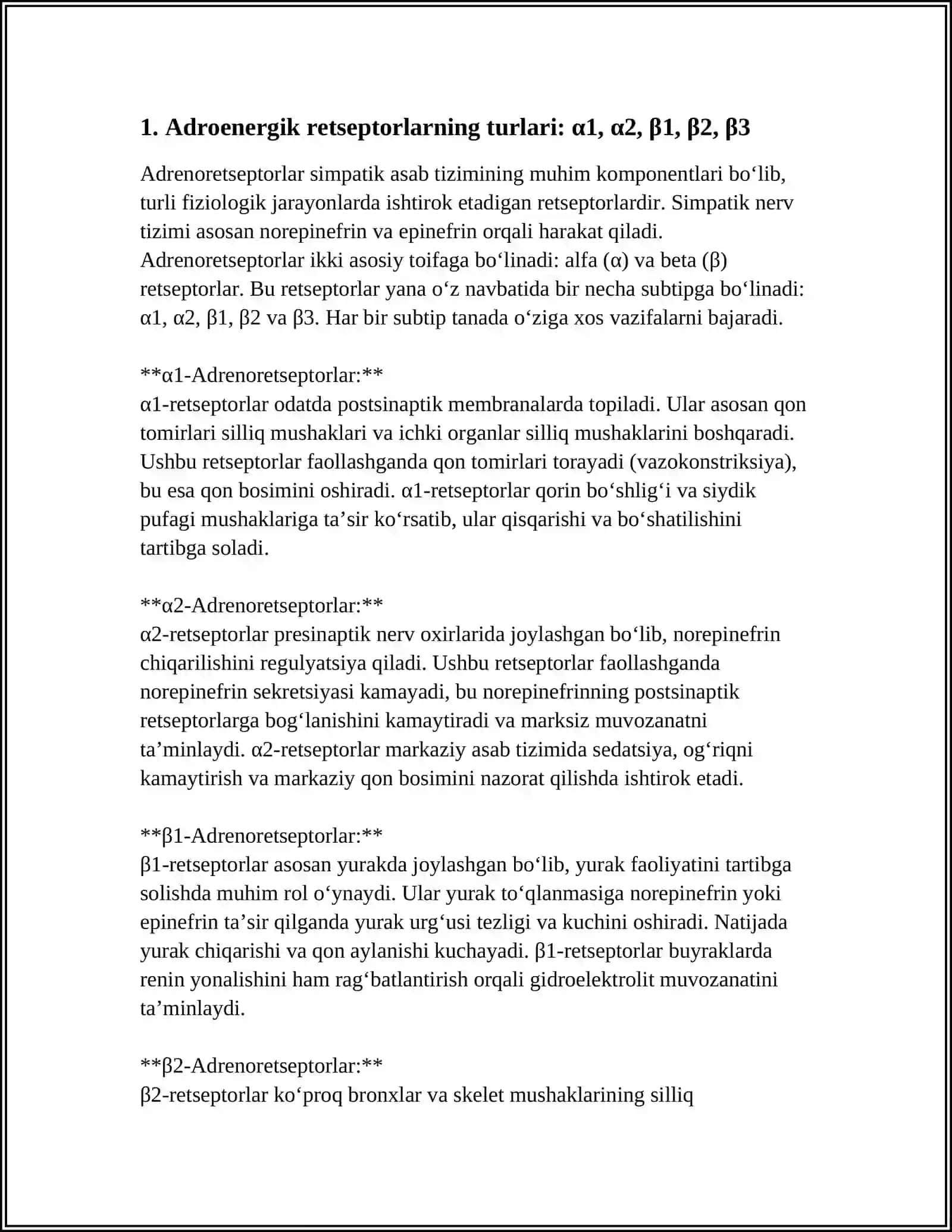 ADROENERGIK RETSEPTORLAR 3