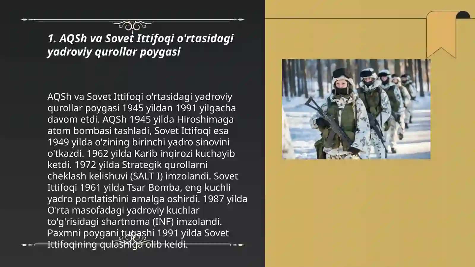 AQSh va Yevropa davlatlari sovuq urush davrida 3
