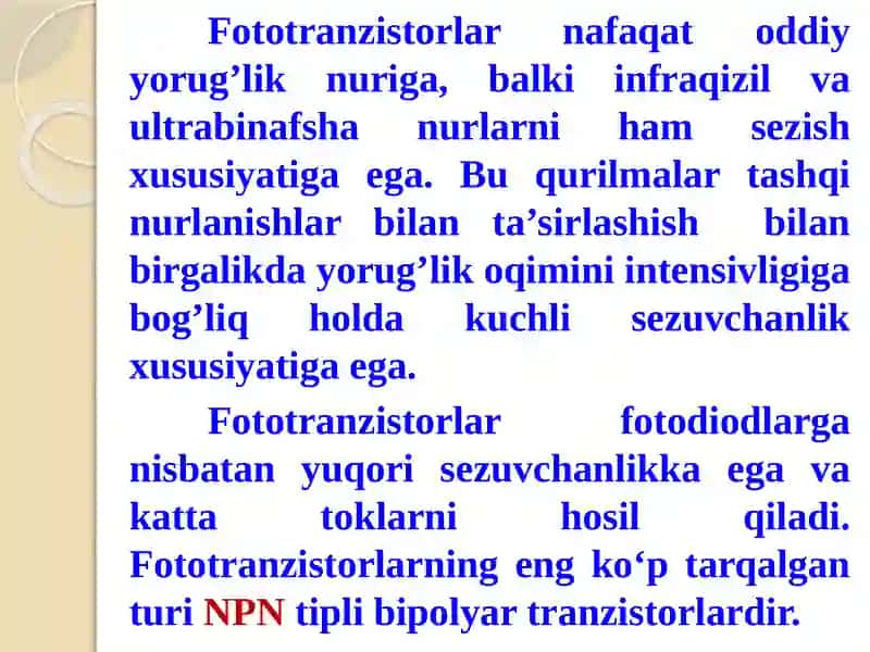 Fototranzistorlar 3