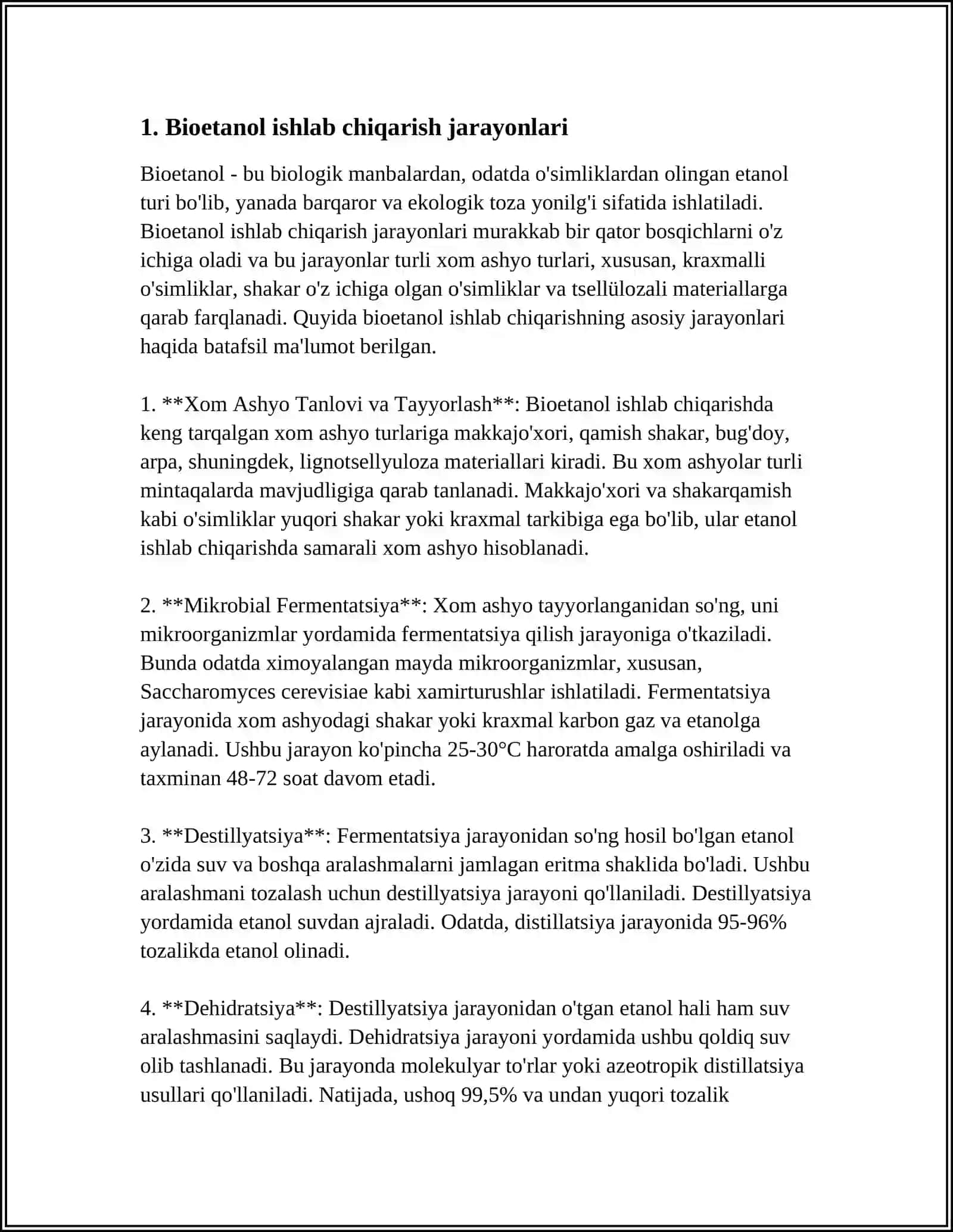 BIOETANOL OLISH TEXNOLOGIYASI 3