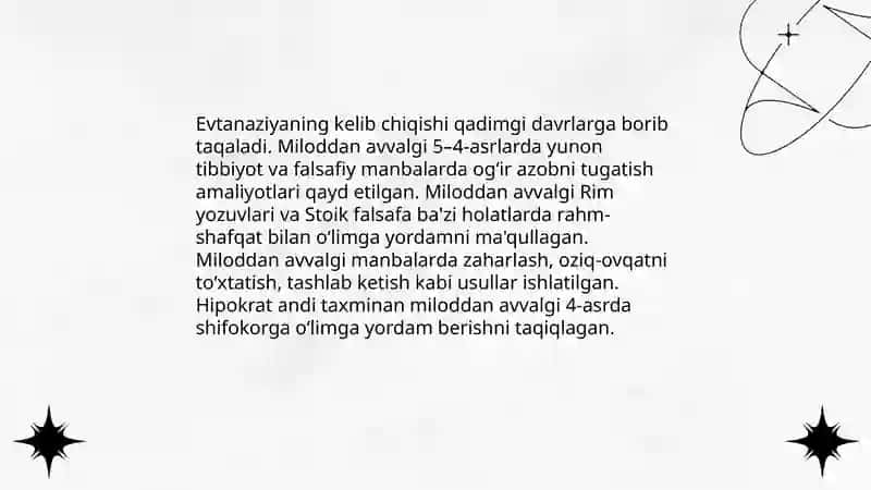Evtanaziya tarixi va uning turlari 3