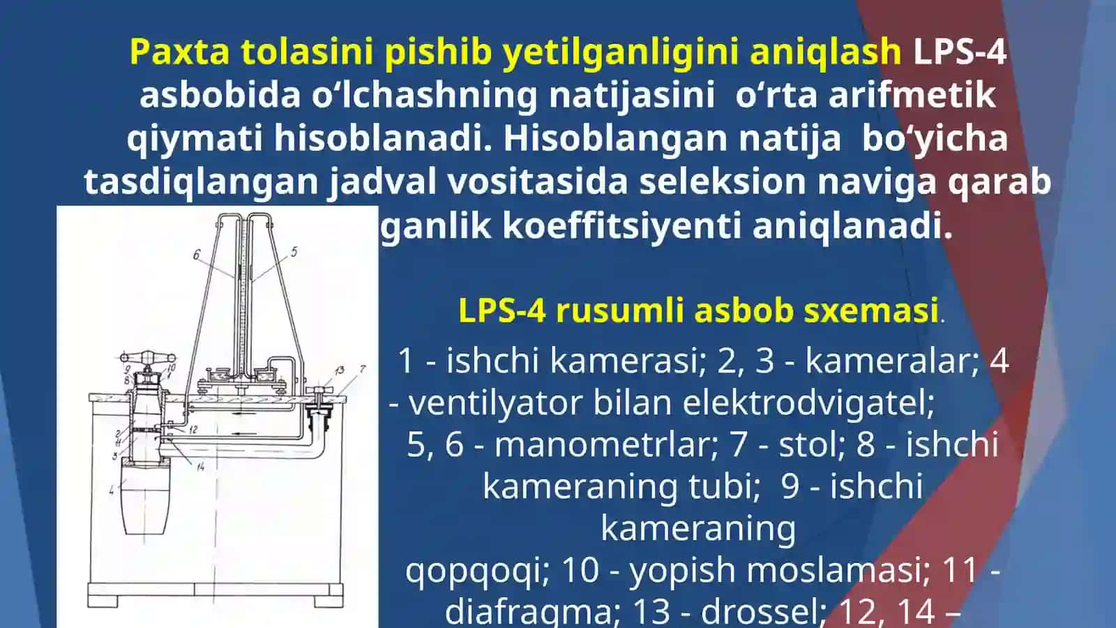 Paxta tolasini pishiqligini aniqlash va unga belgilangan meyorlar 3