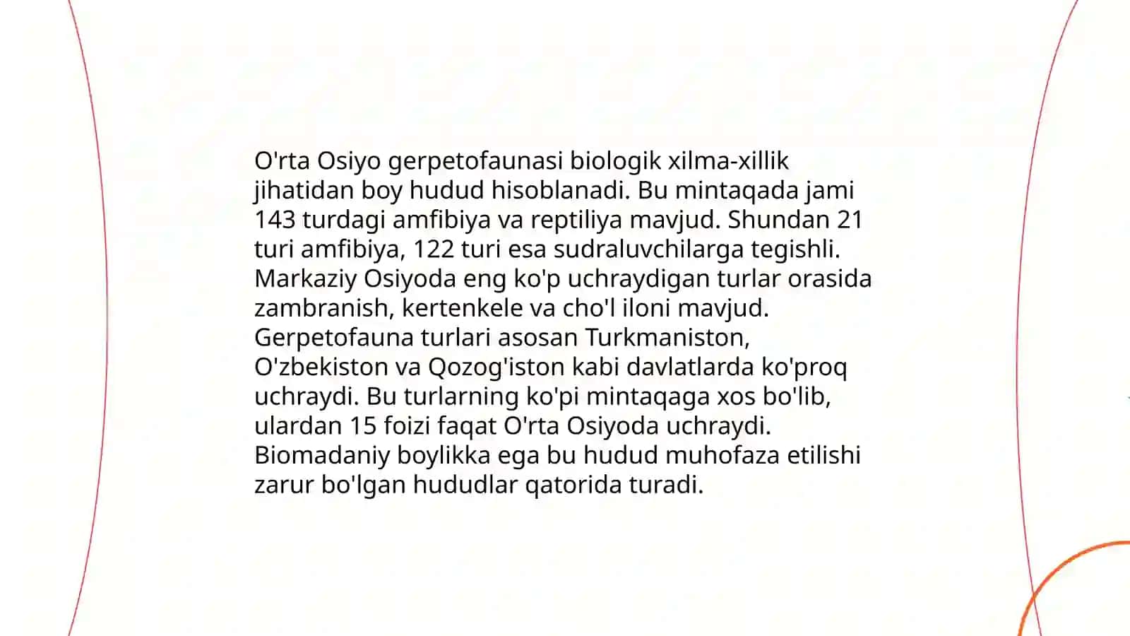 O'rta Osiyo gerpetofaunasining o'ziga hos vakillari 3