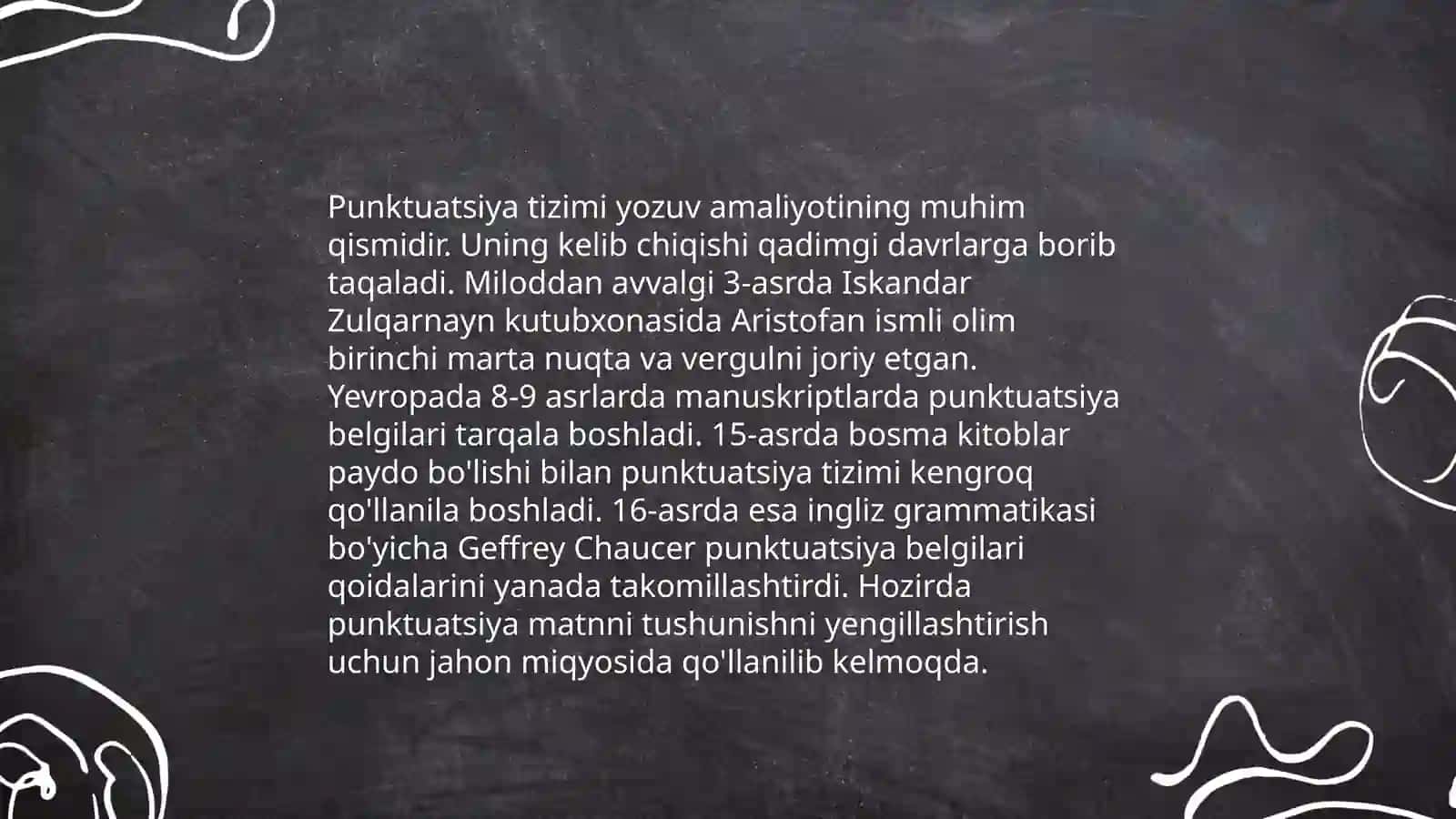 Punktuatsiyaning tarixiy shakllanishi 3