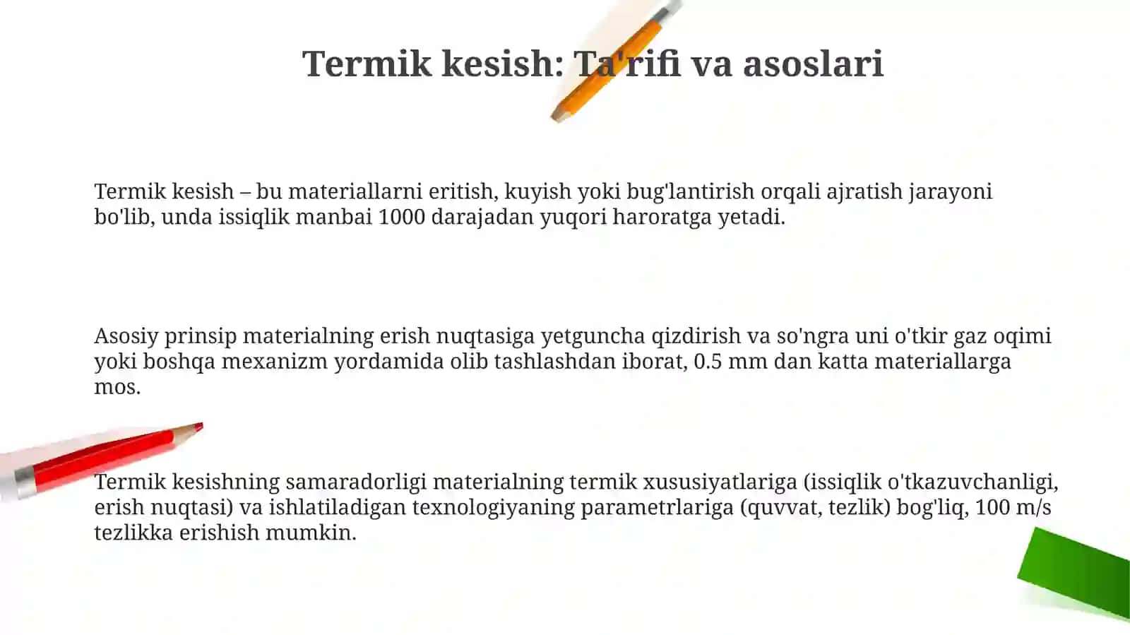 Termik kesish 3