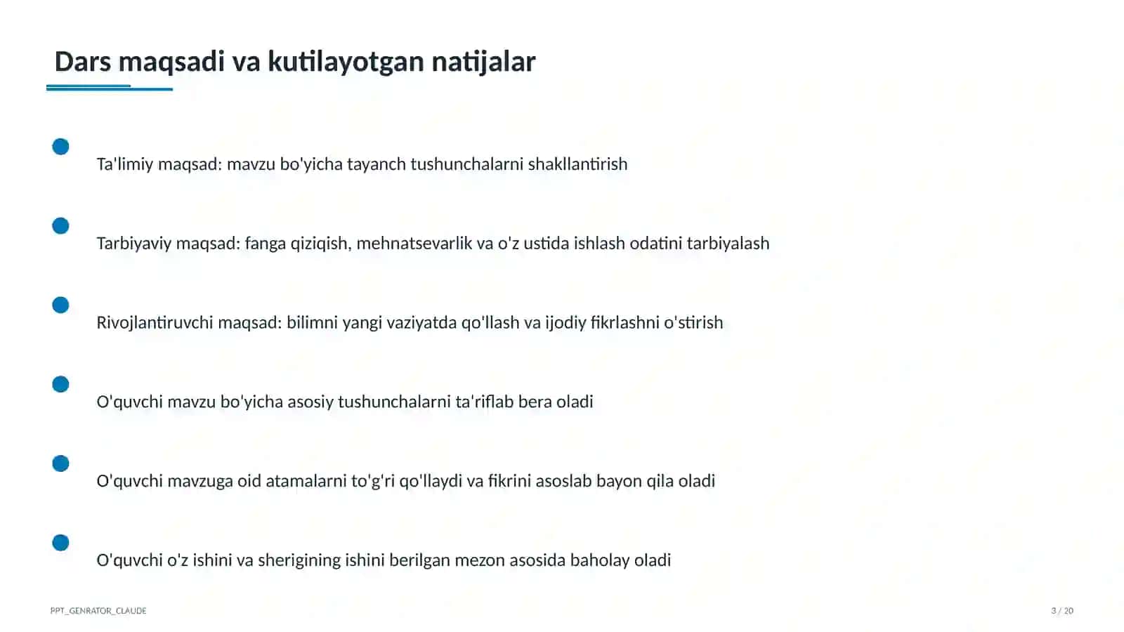 Sinf soati va tarbiyaviy tadbirlar 3