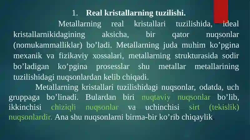 Metallarning kristallanishi 3