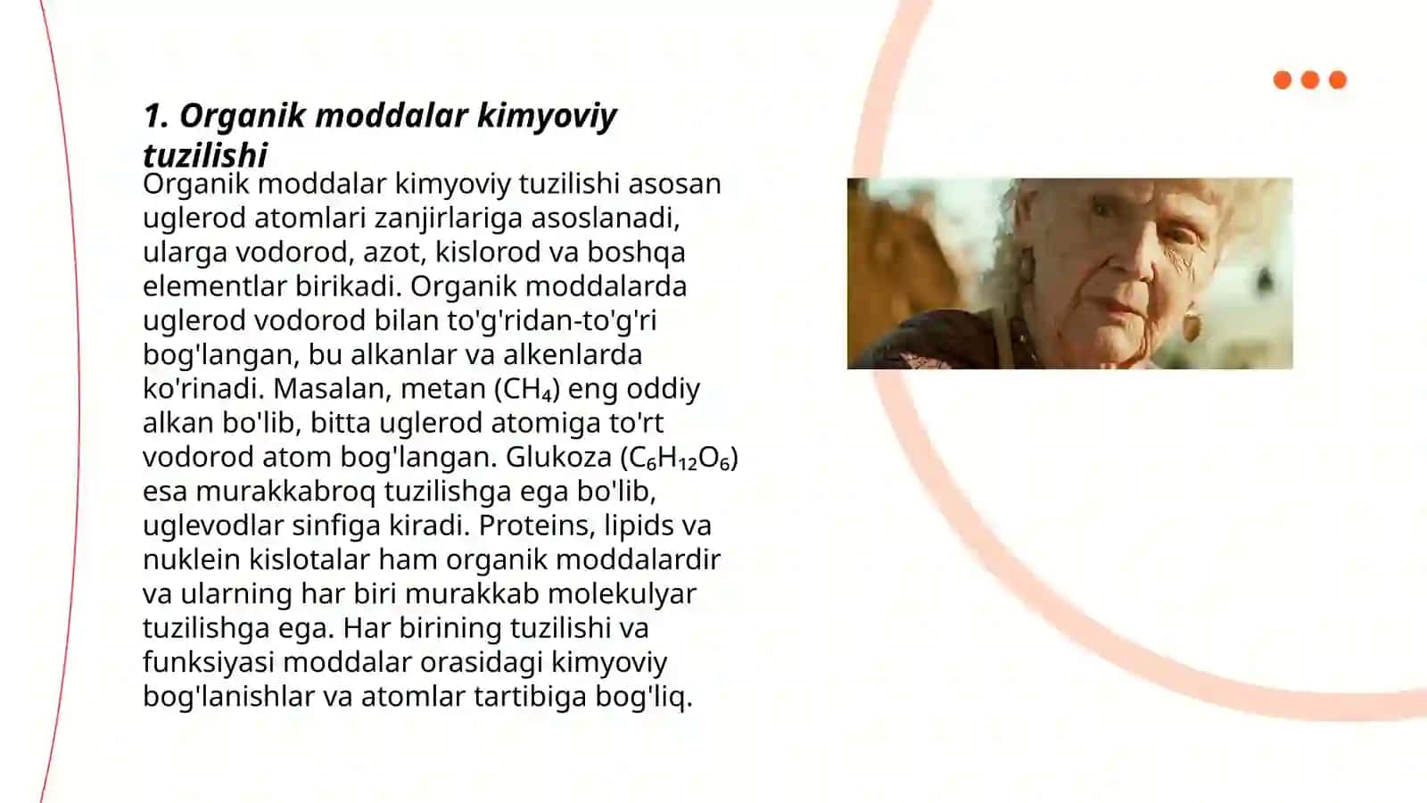 Organik moddalar kimyoviy tuzilishi 3