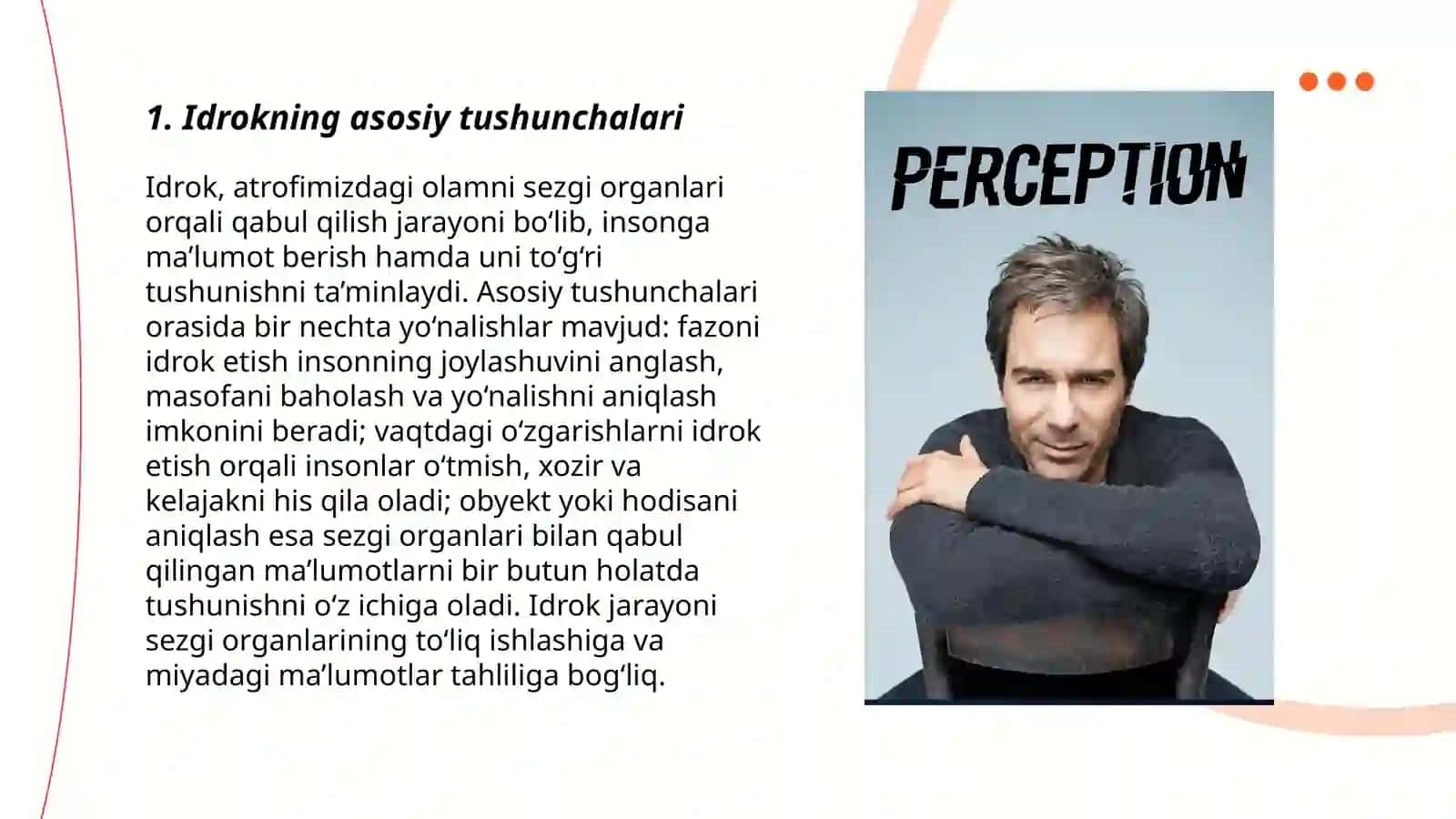 Idrok haqida tushuncha 3