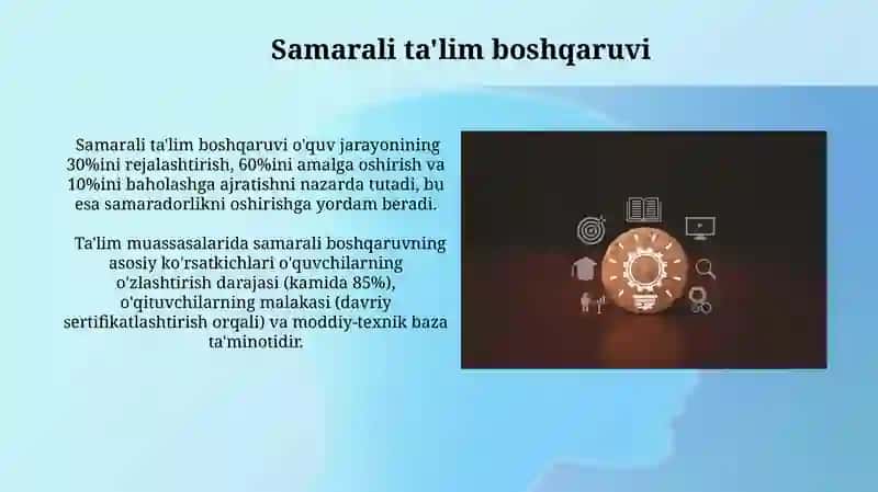 Samarali ta'lim boshqaruvi 3