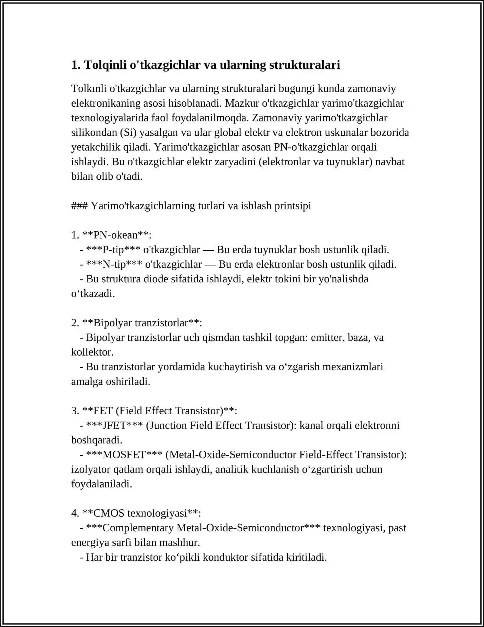 Tolkınli o'tkazgichlar va ularning strukturalari 3
